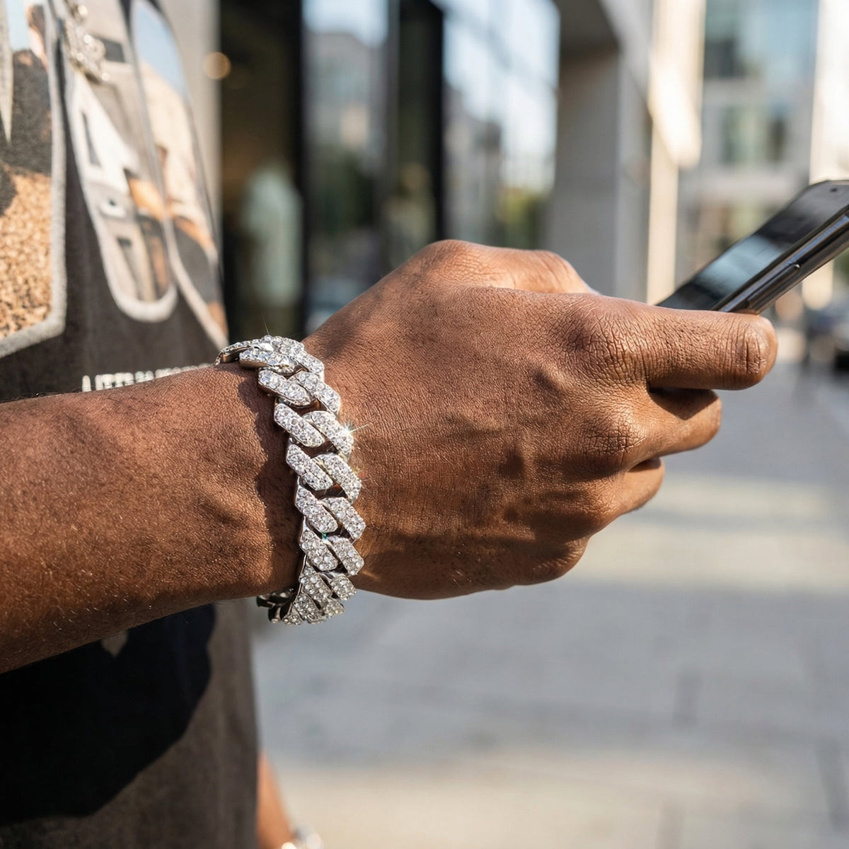 ICED CUBAN BRACELET